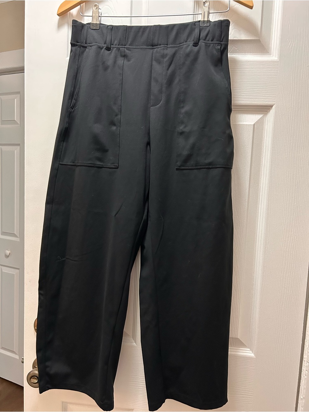 Halara Black Stretch Wide-Leg Pants, women M